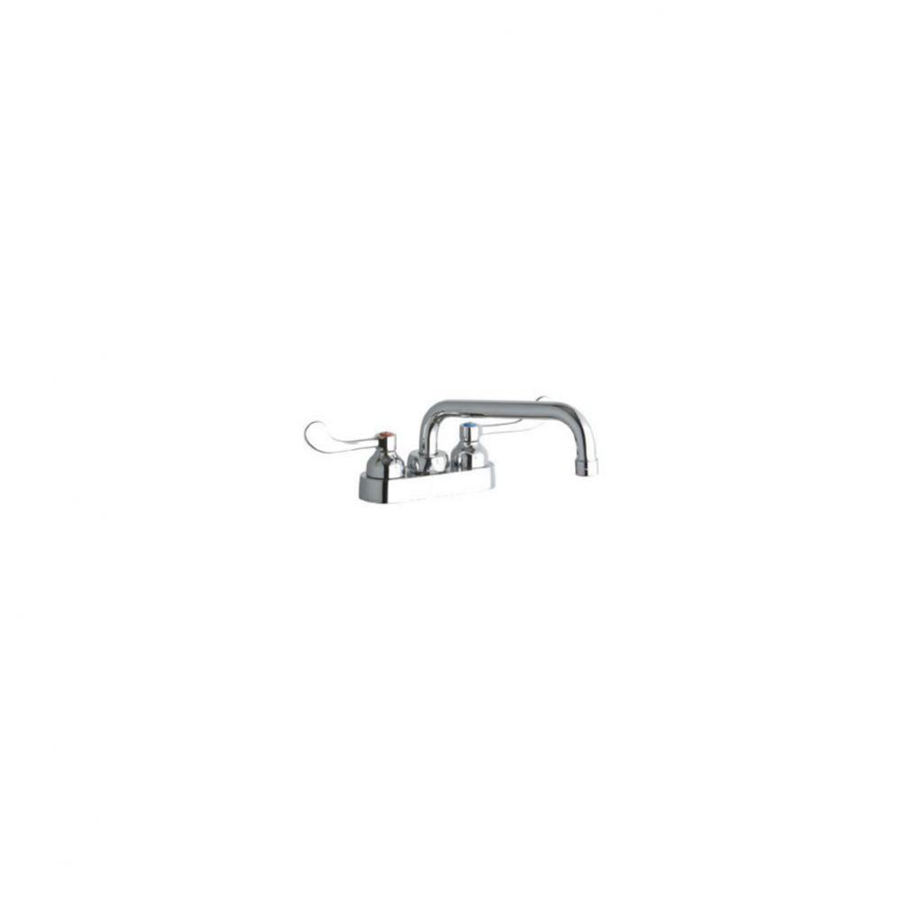 4&apos;&apos; Centerset with Exposed Deck Faucet with 8&apos;&apos; Tube Spout 4&apos;&apos; Wrist