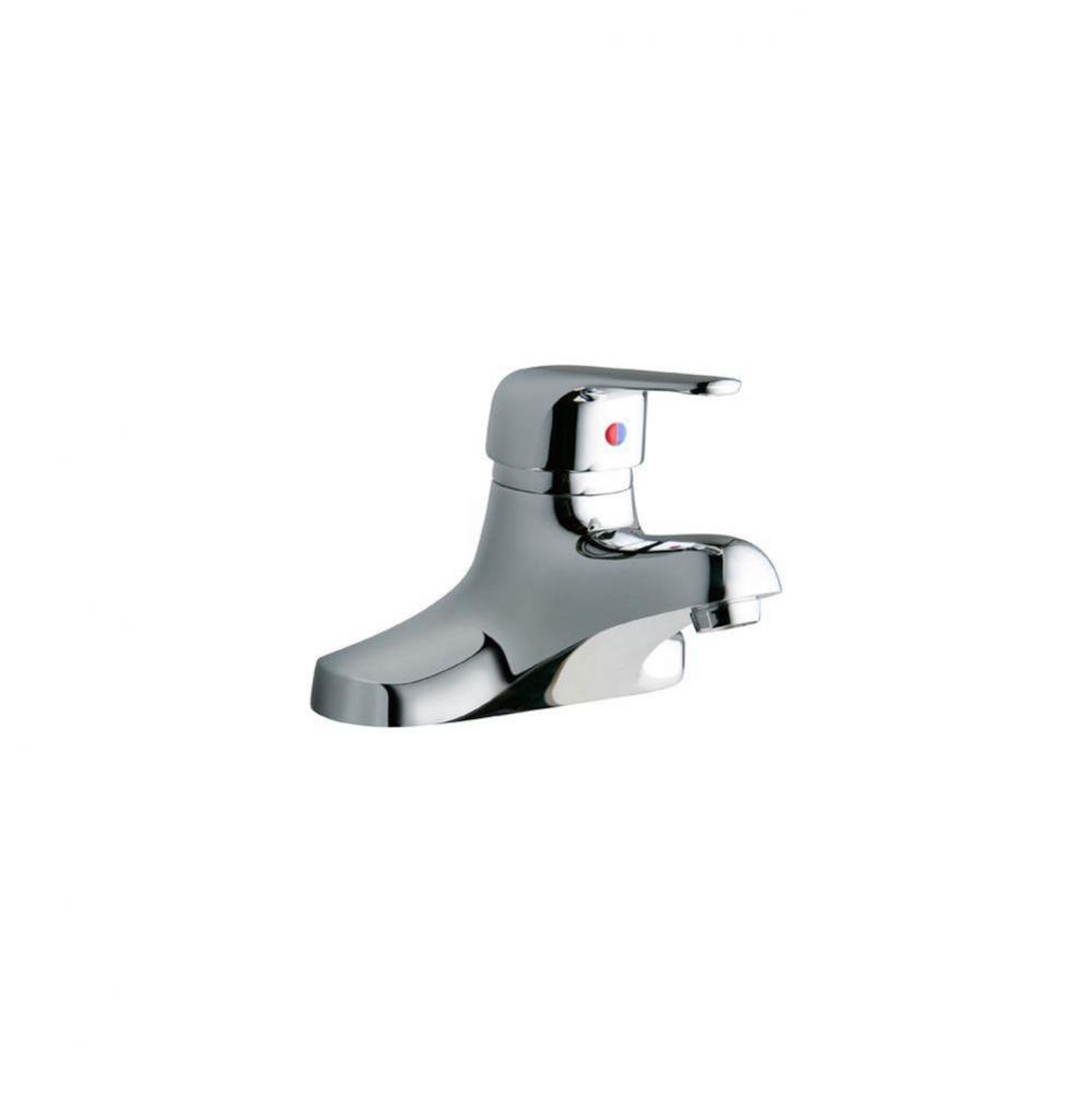 4&apos;&apos; Centerset with Exposed Deck Lavatory Faucet Integral Spout Single Control 4&apos;&ap