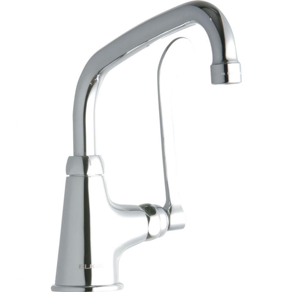 Single Hole with Single Control Faucet with 8&apos;&apos; Arc Tube Spout 6&apos;&apos; Wristblade