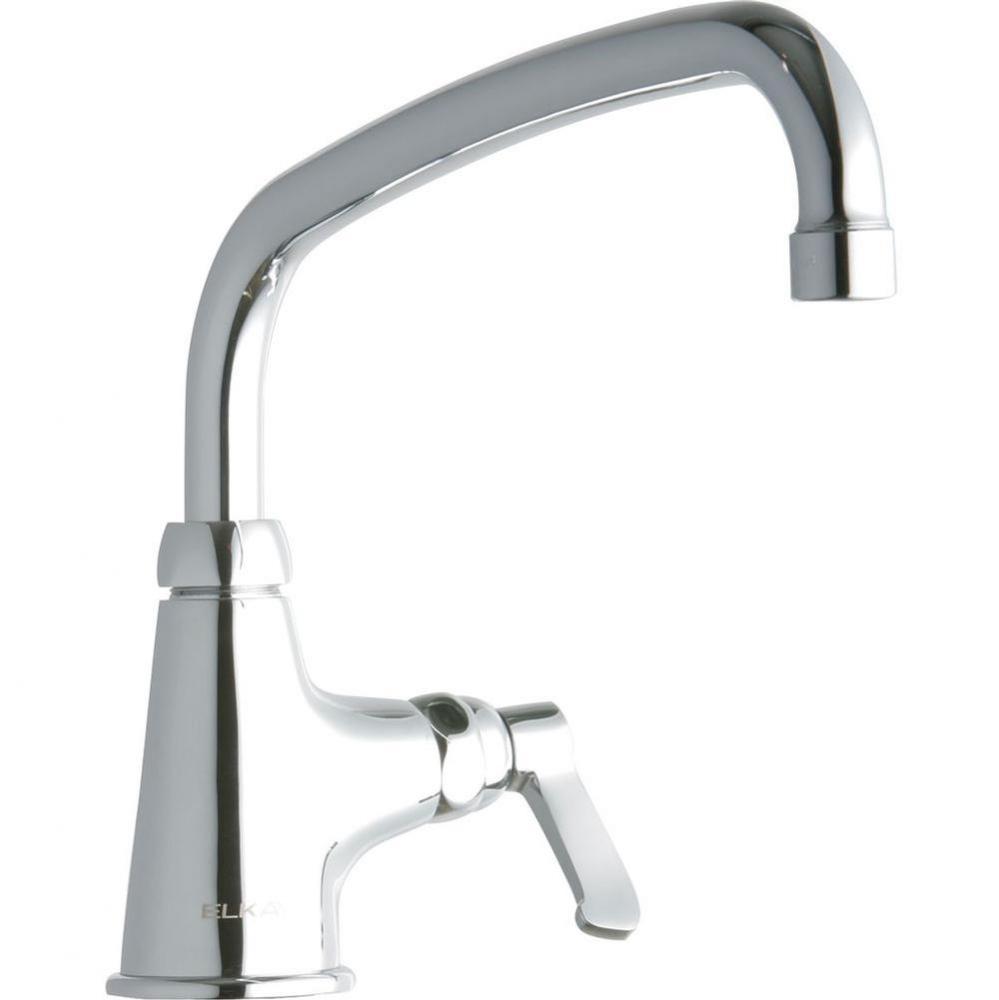 Single Hole with Single Control Faucet with 10&apos;&apos; Arc Tube Spout 2&apos;&apos; Lever Hand