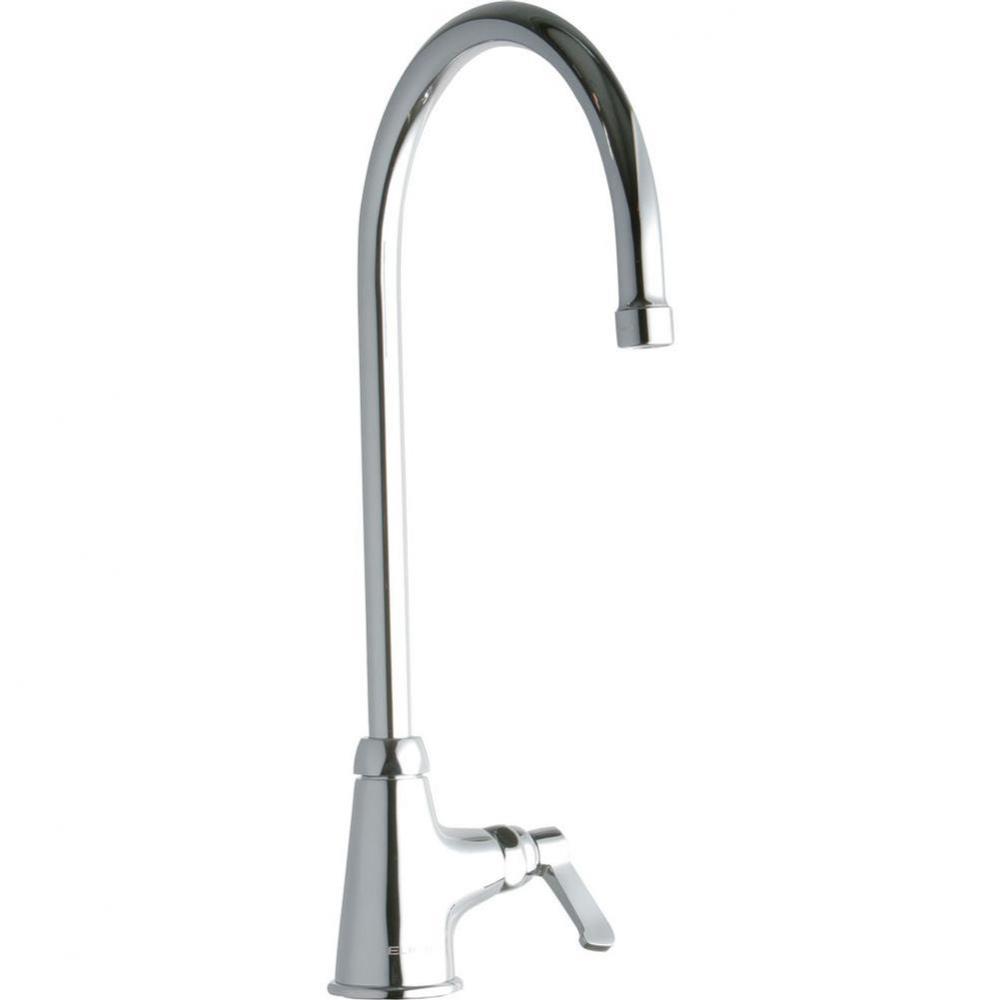 Single Hole with Single Control Faucet with 8&apos;&apos; Gooseneck Spout 2&apos;&apos; Lever Hand