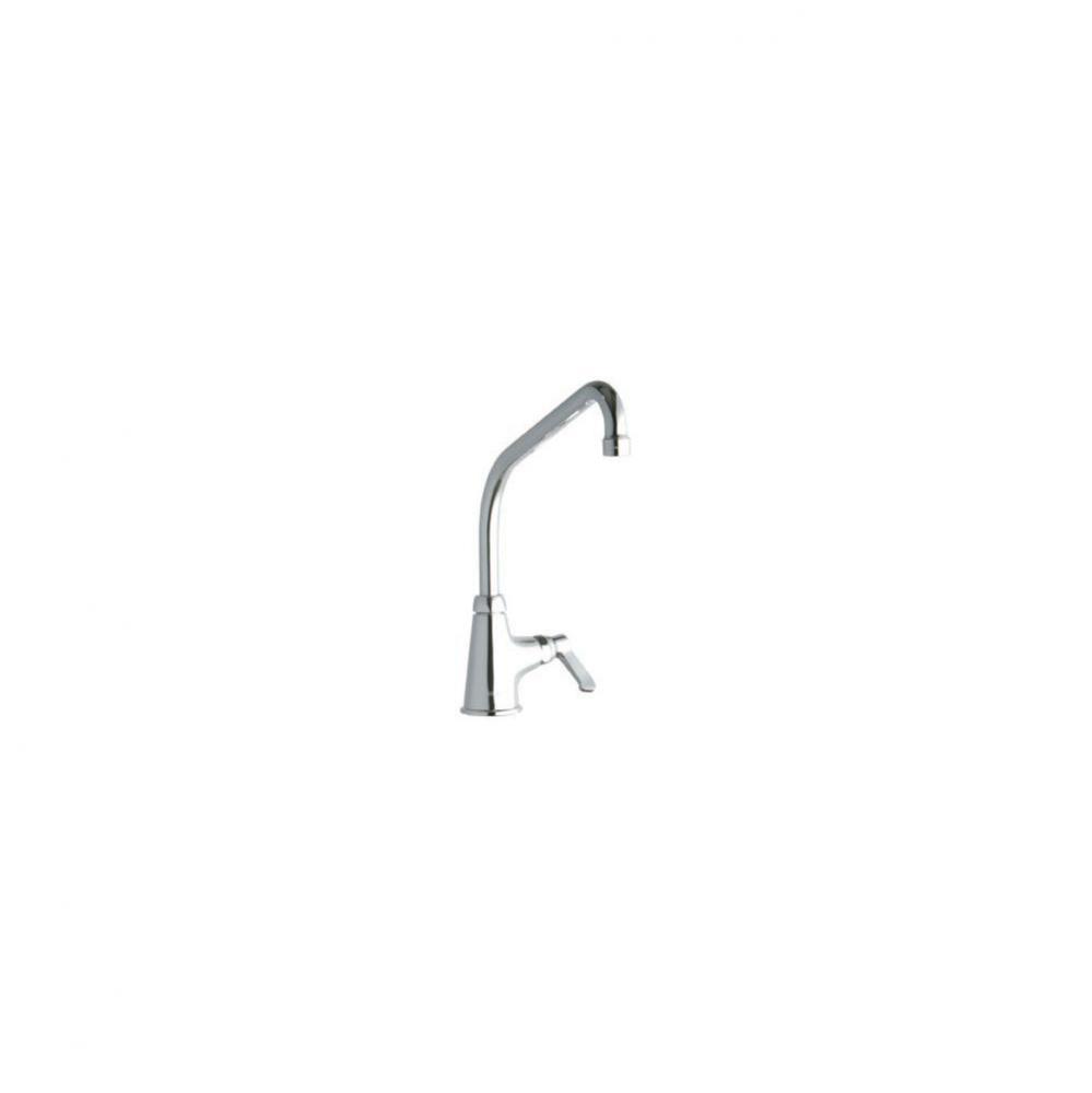 Single Hole with Single Control Faucet with 10&apos;&apos; High Arc Spout 2&apos;&apos; Lever Hand