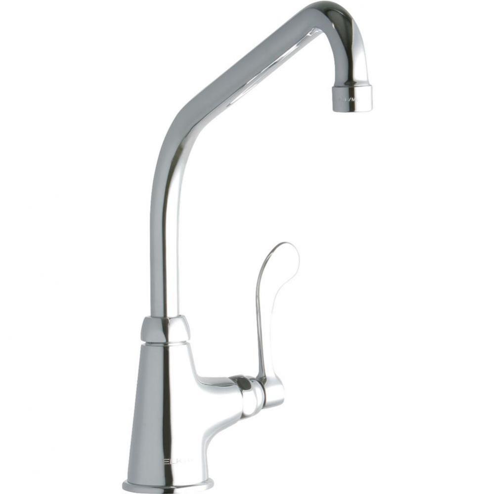 Single Hole with Single Control Faucet with 10&apos;&apos; High Arc Spout 4&apos;&apos; Wristblade