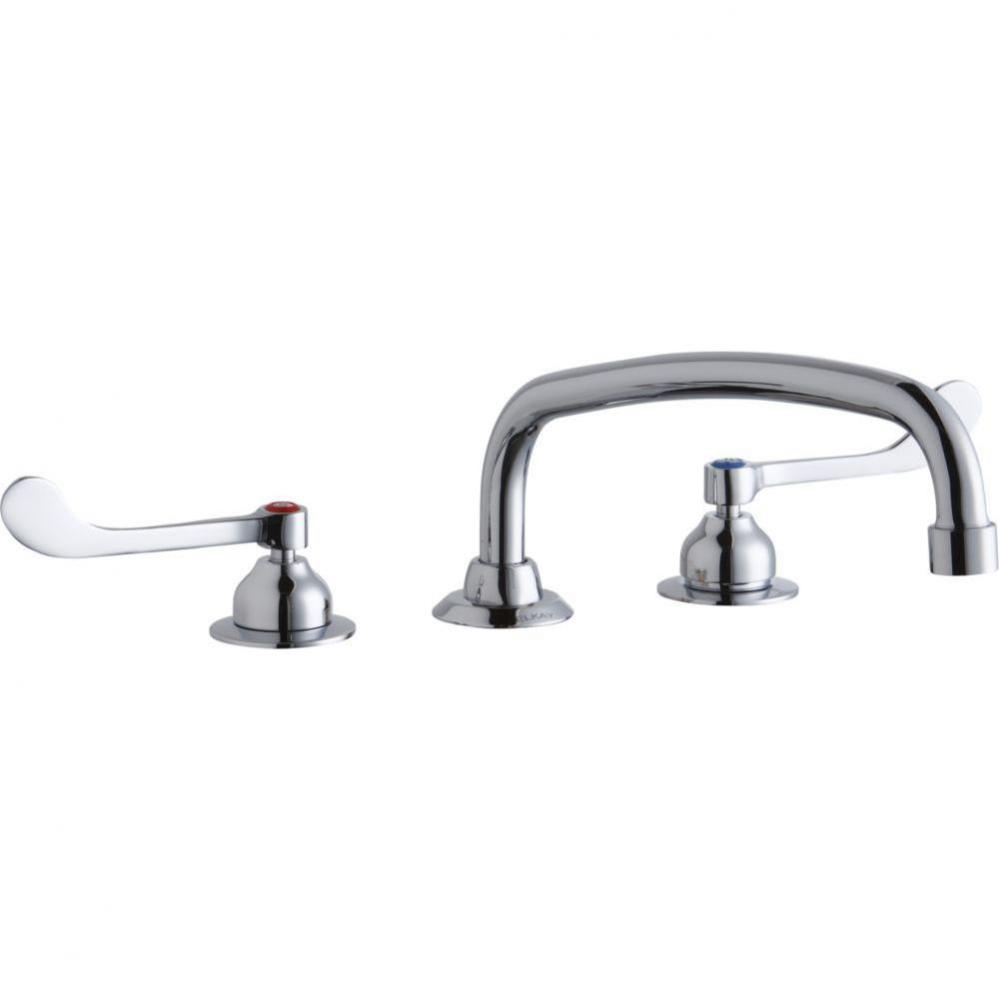 8&apos;&apos; Centerset with Concealed Deck Faucet with 12&apos;&apos; Arc Tube Spout 6&apos;&apos