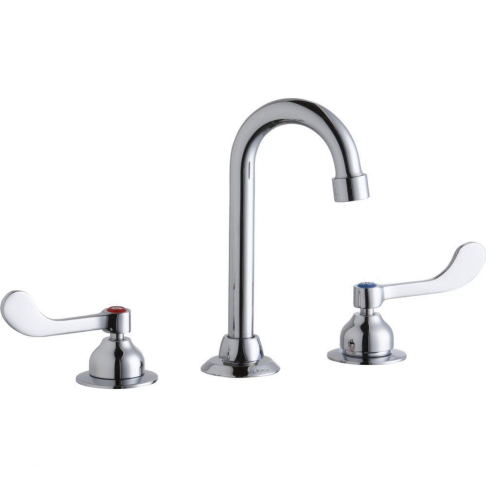 8&apos;&apos; Centerset with Concealed Deck Faucet with 4&apos;&apos; Gooseneck Spout 4&apos;&apos