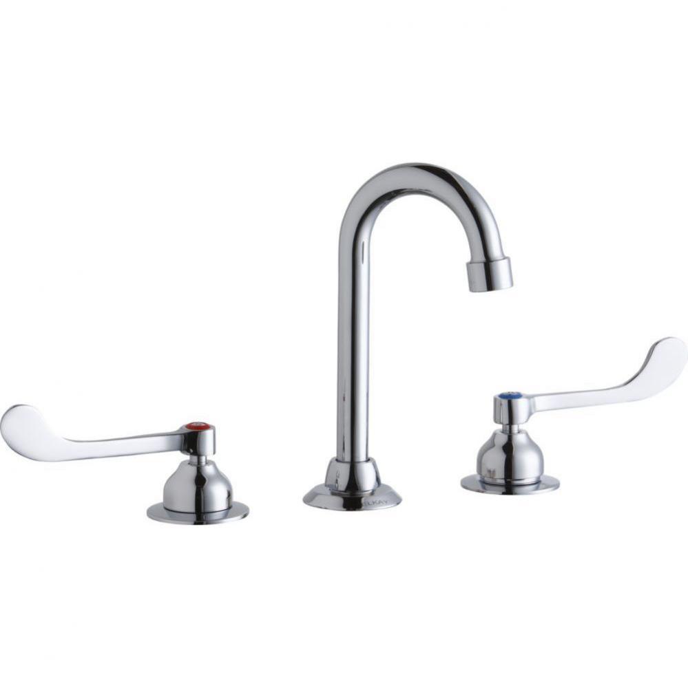 8&apos;&apos; Centerset with Concealed Deck Faucet with 4&apos;&apos; Gooseneck Spout 6&apos;&apos