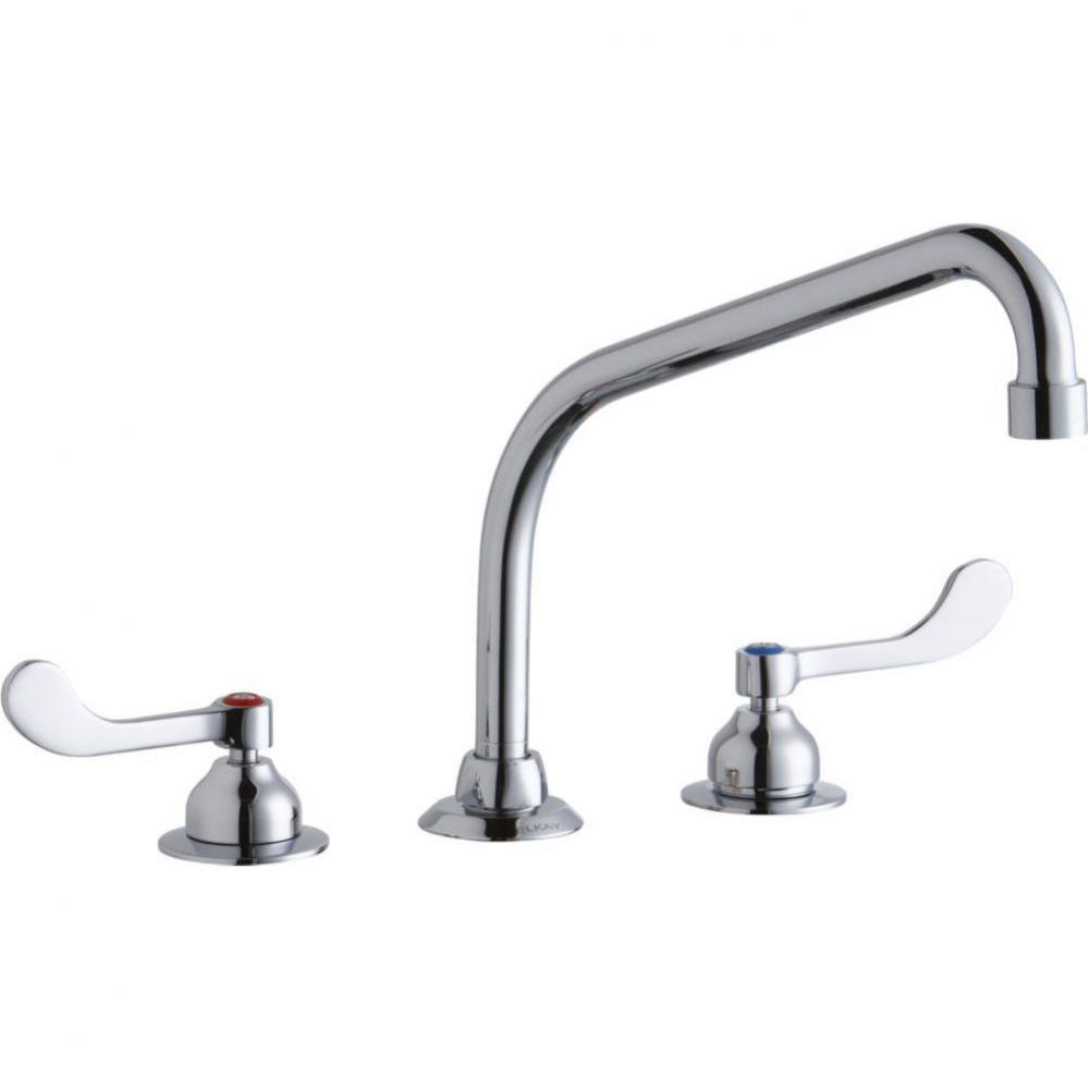 8&apos;&apos; Centerset with Concealed Deck Faucet with 10&apos;&apos; High Arc Spout 4&apos;&apos