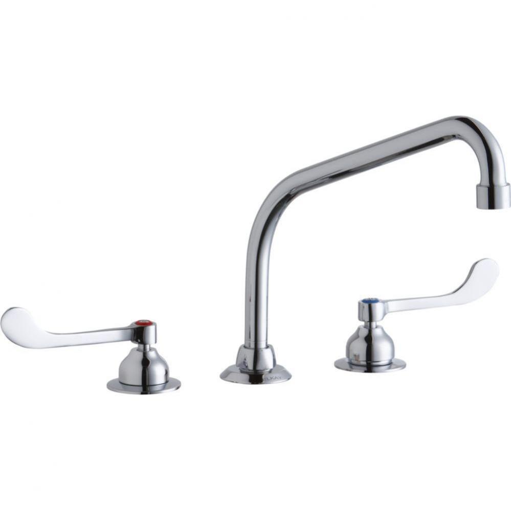 8&apos;&apos; Centerset with Concealed Deck Faucet with 10&apos;&apos; High Arc Spout 6&apos;&apos