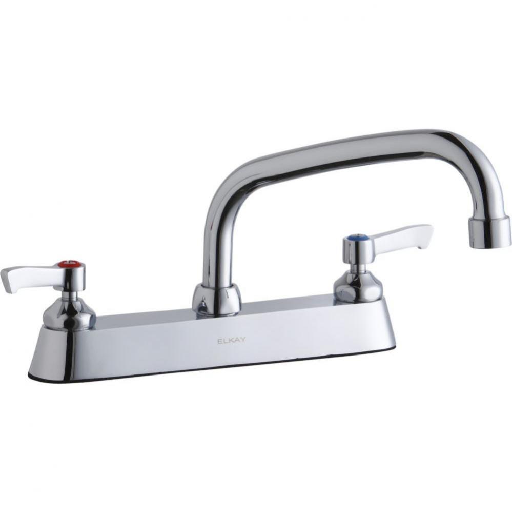 8&apos;&apos; Centerset with Exposed Deck Faucet with 8&apos;&apos; Arc Tube Spout 2&apos;&apos; L