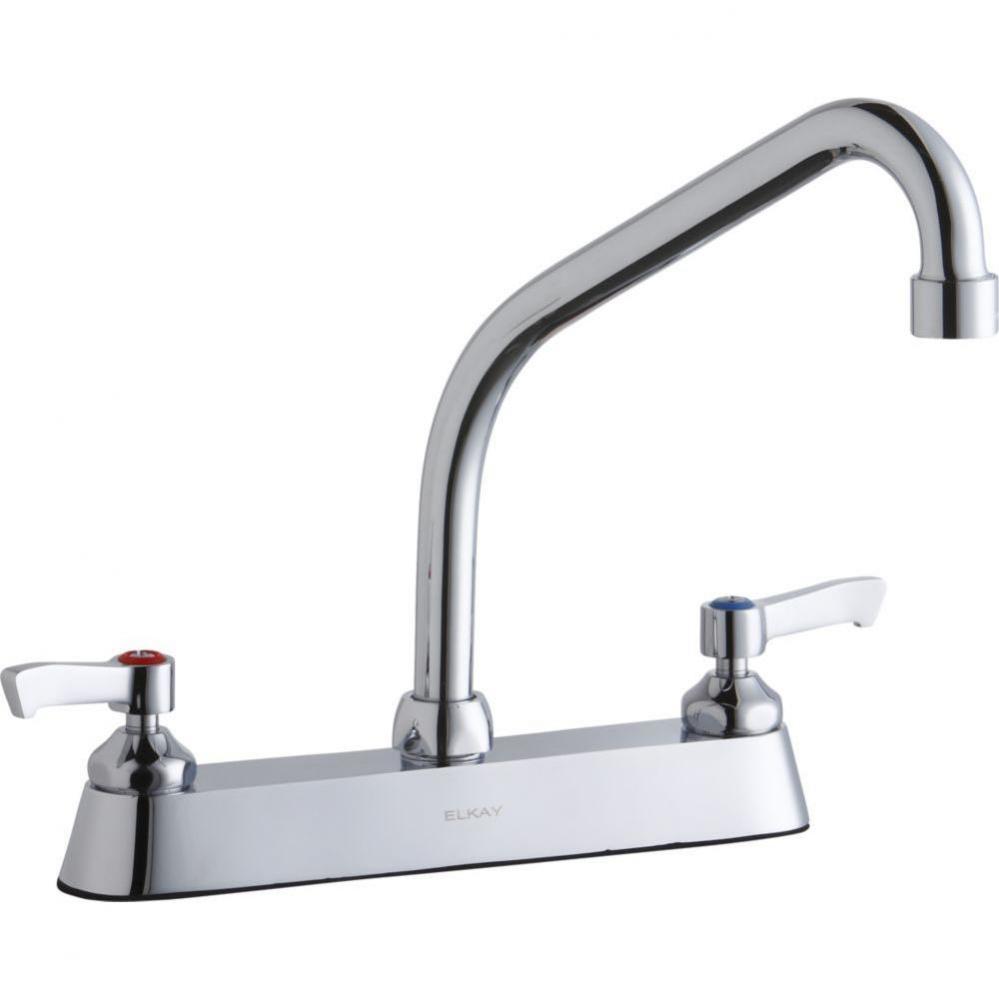 8&apos;&apos; Centerset with Exposed Deck Faucet with 8&apos;&apos; High Arc Spout 2&apos;&apos; L