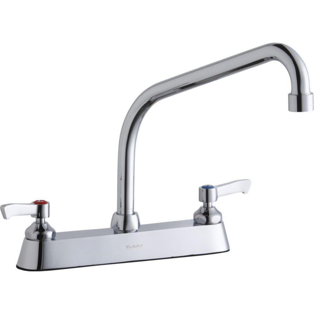 8&apos;&apos; Centerset with Exposed Deck Faucet with 10&apos;&apos; High Arc Spout 2&apos;&apos;