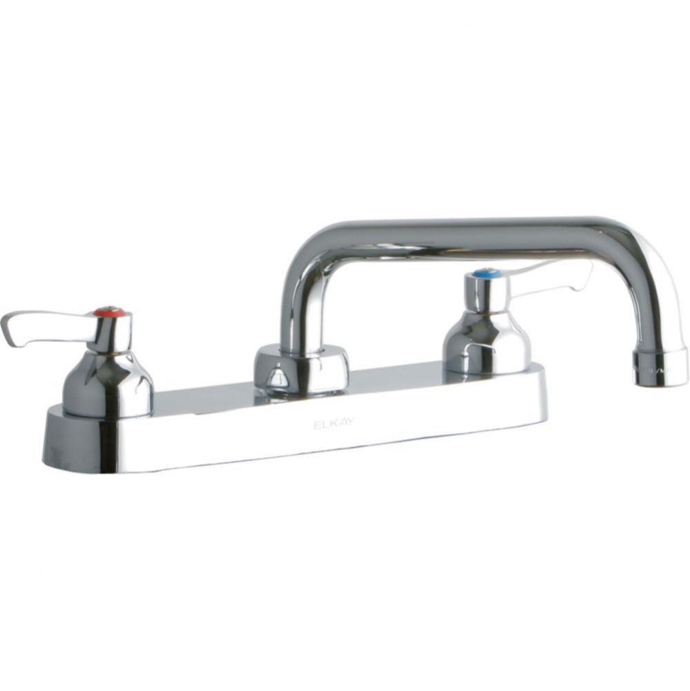 8&apos;&apos; Centerset with Exposed Deck Faucet with 8&apos;&apos; Tube Spout 2&apos;&apos; Lever