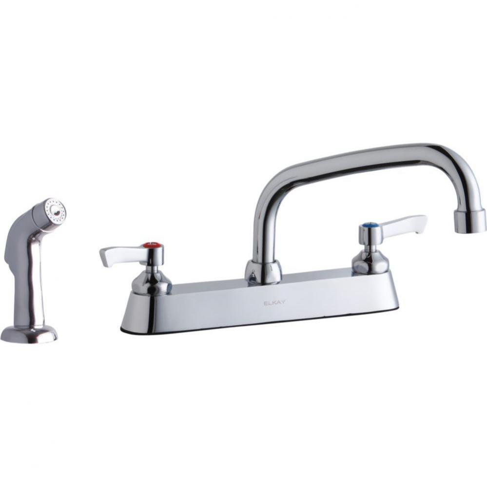 8&apos;&apos; Centerset with Exposed Deck Faucet with 8&apos;&apos; Arc Tube Spout 2&apos;&apos; L