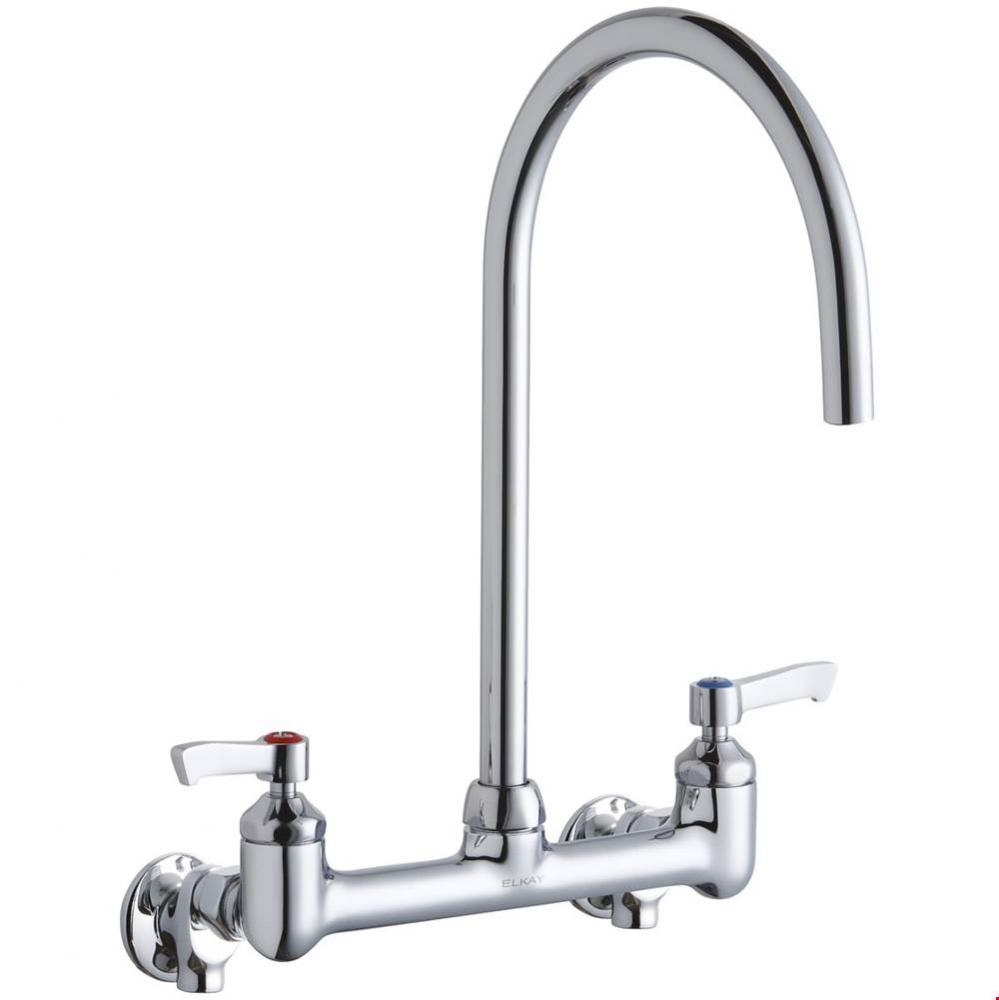 8&apos;&apos; Centerset Deck Mount Laminar Flow Faucet with 8&apos;&apos; Gooseneck Spout 2&apos;&