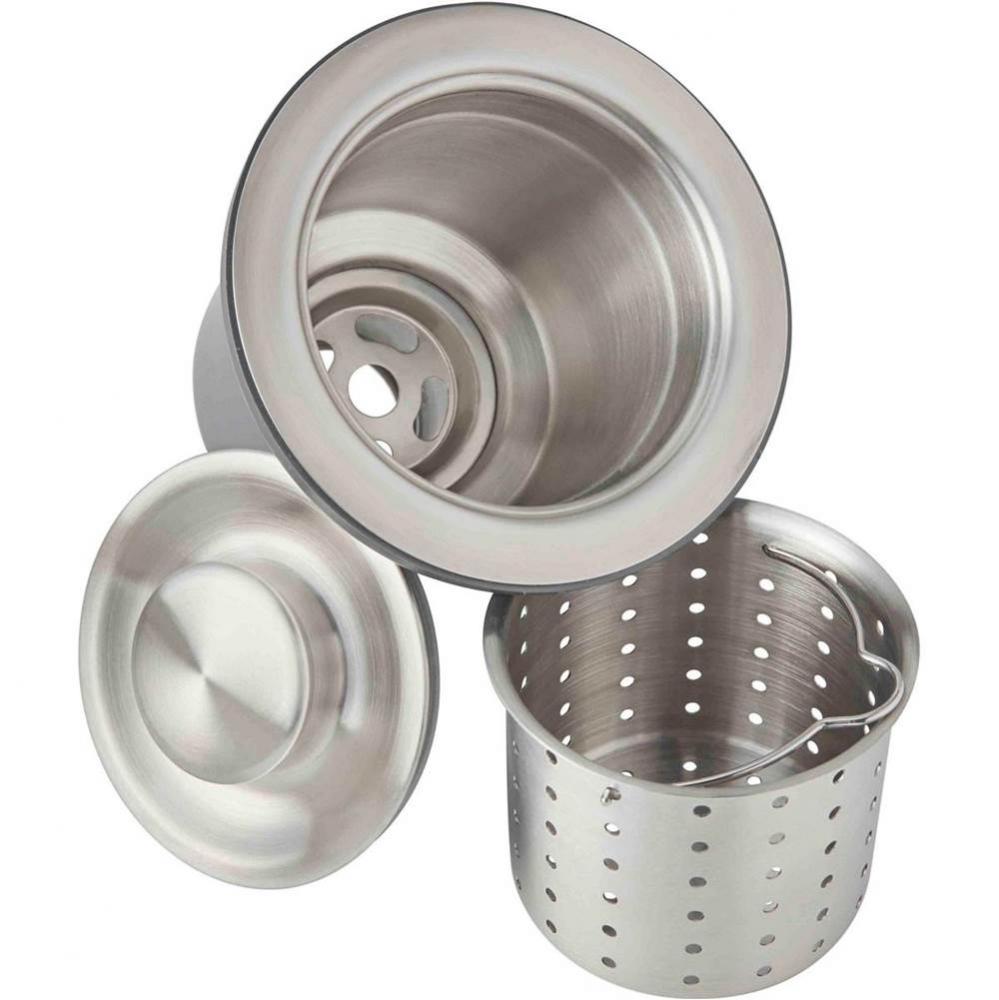 3-1/2&apos;&apos; Drain Fitting, Deep Strainer Basket