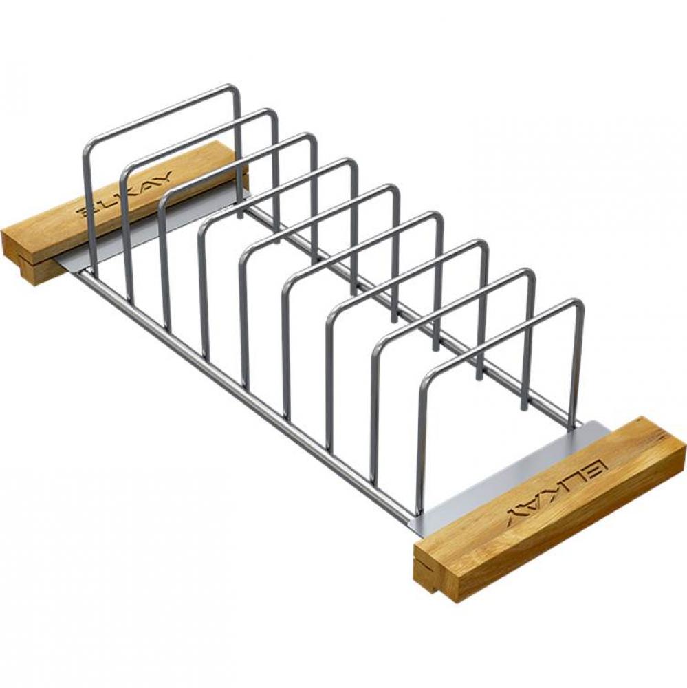 CROSSTOWN STAINLESS STEEL WOOD HANDLE 6.75&apos;&apos; x 16.763&apos;&apos; x 4.682&apos;&apos; DR