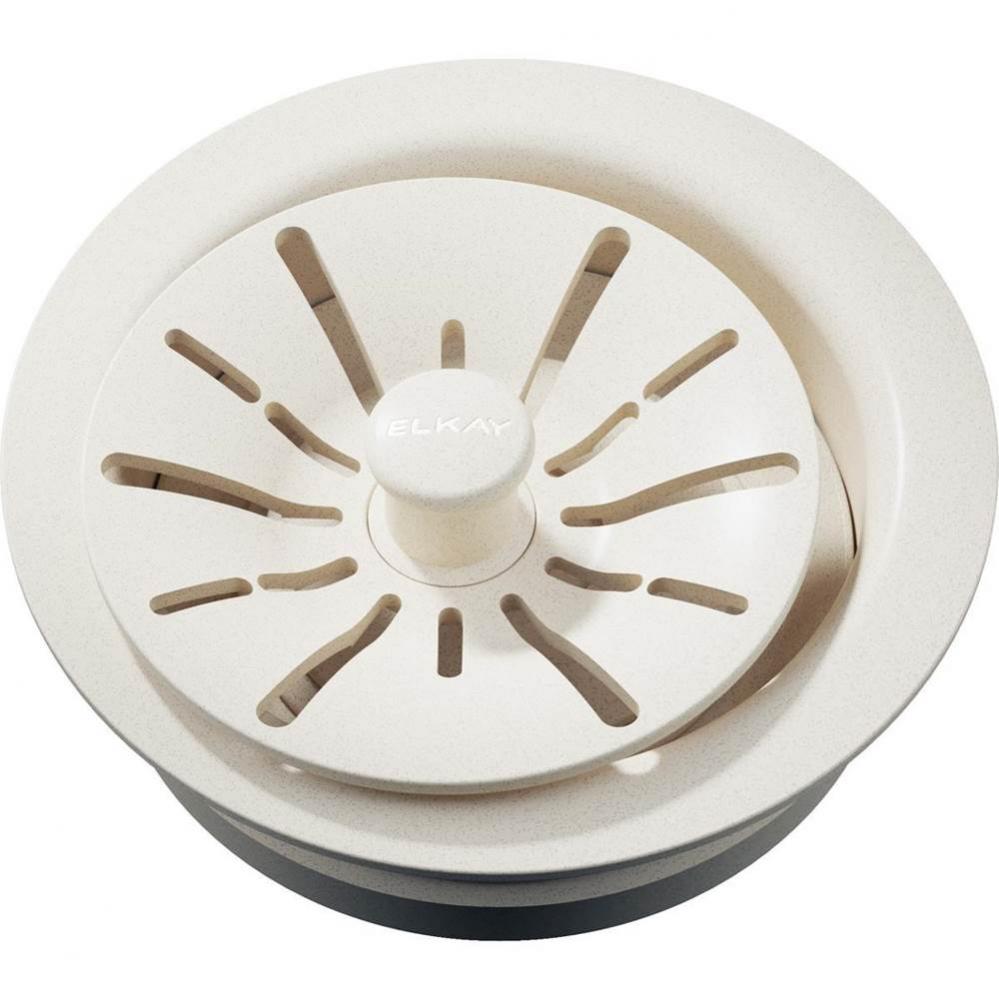 Quartz Perfect Drain 3-1/2&apos;&apos; Polymer Disposer Flange with Removable Basket Strainer and