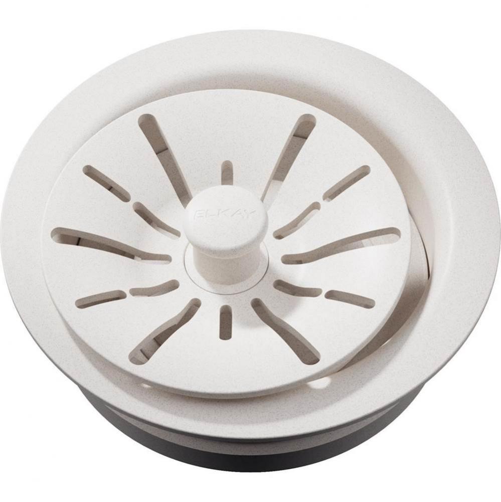 Quartz Perfect Drain 3-1/2&apos;&apos; Polymer Disposer Flange with Removable Basket Strainer and