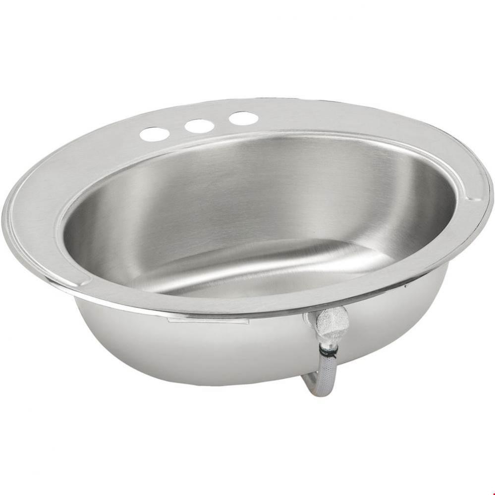 Asana Stainless Steel 19-5/8&apos;&apos; x 16-11/16&apos;&apos; x 6&apos;&apos;, Single Bowl Drop-