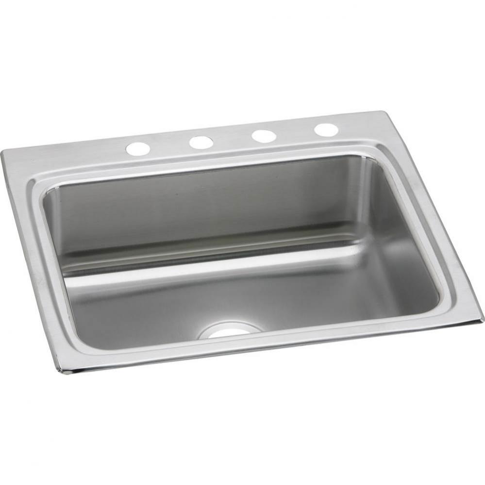 Lustertone Classic Stainless Steel 25&apos;&apos; x 22&apos;&apos; x 8-1/8&apos;&apos;, 1-Hole Sin