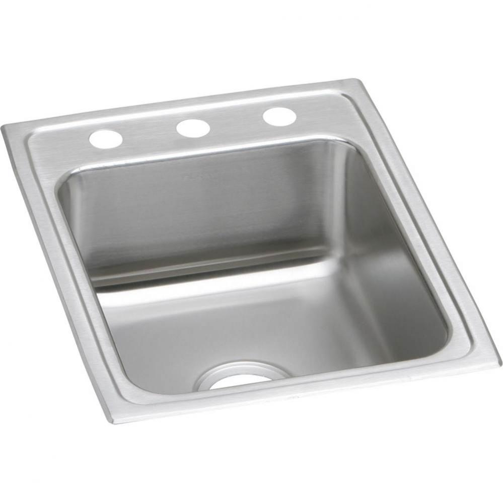 Lustertone Classic Stainless Steel 17&apos;&apos; x 22&apos;&apos; x 6&apos;&apos;, Single Bowl Dr