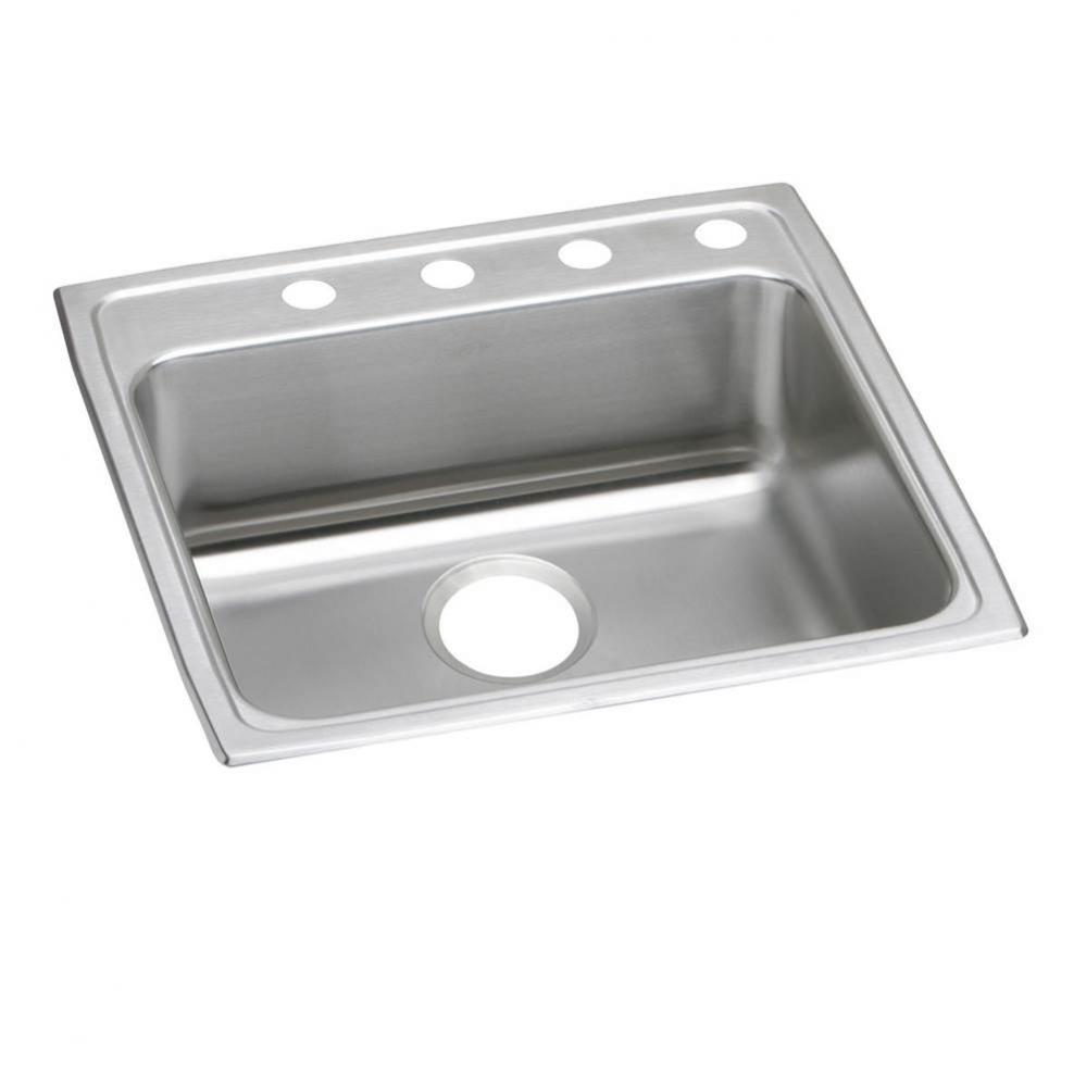 Lustertone Classic Stainless Steel 22&apos;&apos; x 22&apos;&apos; x 5-1/2&apos;&apos;, 4-Hole Sin