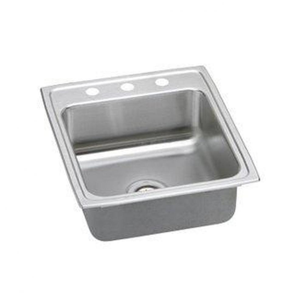 Lustertone Classic Stainless Steel 19-1/2&apos;&apos; x 22&apos;&apos; x 7-5/8&apos;&apos;, Single