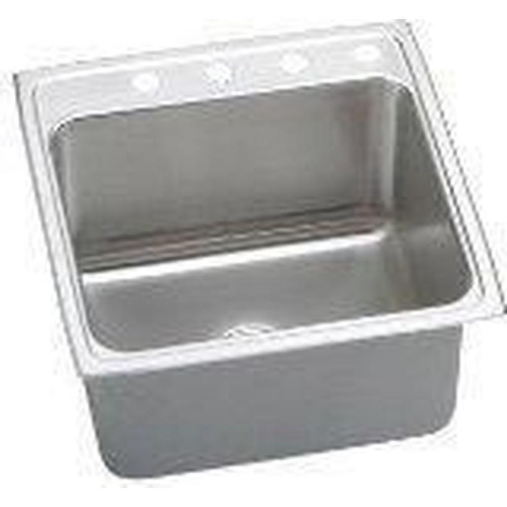 18 Gauge Stainless Steel 22&apos;&apos; x 22&apos;&apos; x 10.125&apos;&apos; Single Bowl Drop-in