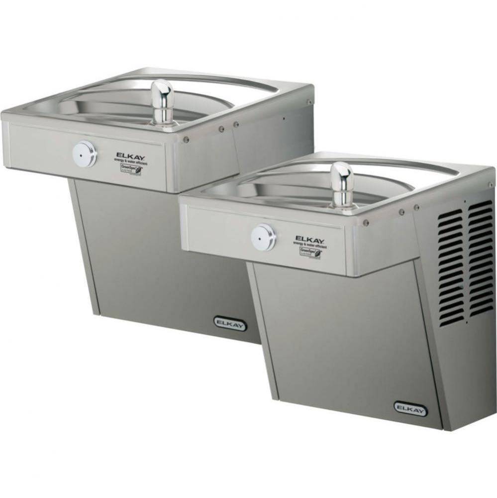 Cooler Wall Mount Bi-Level GreenSpec ADA, Vandal-Resistant Filtered Refrigerated Stainless