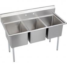 Elkay 14-3C16X20-0X - Dependabilt Stainless Steel 57'' x 25-13/16'' x 43-3/4'' 16 Gauge Th