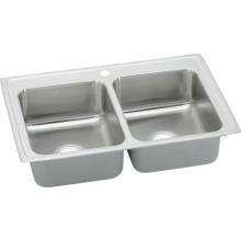 Elkay BPSRQ23173 - Celebrity Stainless Steel 23'' x 17'' x 6-1/8'', Equal Double Bowl D