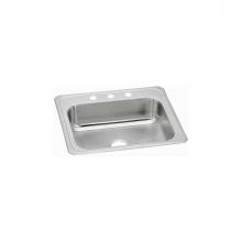 Elkay CR25224 - Celebrity Stainless Steel 25'' x 22'' x 7'', 4-Hole Single Bowl Drop