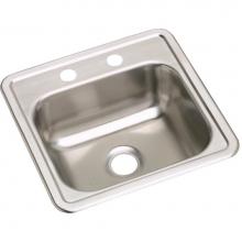 Elkay DW10115151 - Dayton Stainless Steel 15'' x 15'' x 5-3/16'', 1-Hole Single Bowl Dr