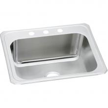 Elkay DCR2522102 - Pursuit Stainless Steel 25'' x 22'' x 10-1/4'', 2-Hole Single Bowl D