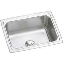 Elkay LFR2519PD - Lustertone Classic Stainless Steel 25'' x 19-1/2'' x 7-5/8'', Single