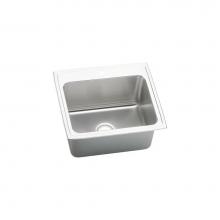 Elkay DLR2522100 - Lustertone Classic Stainless Steel 25'' x 22'' x 10-3/8'', Single Bo