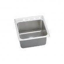 Elkay DLRQ2022100 - Gourmet Stainless Steel 19-1/2'' x 22'' x 10-1/8'', Single Bowl Drop