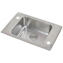 Elkay DRKAD311955PD2 - 18 Gauge Stainless Steel 31'' x 19.5'' x 5.5'' Single Bowl Drop-in S