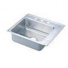 Elkay DRKADQ222055X - 18 Gauge Stainless Steel 22'' x 19.5'' x 5.5'' Single Bowl Drop-in S