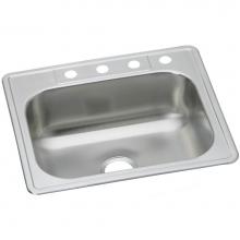 Elkay DSE133222 - Dayton Stainless Steel 33'' x 22'' x 8-1/16'', Single Bowl Drop-in S