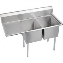 Elkay E2C16X20-L-18X - Dependabilt Stainless Steel 54-1/2'' x 25-13/16'' x 43-3/4'' 18 Gaug