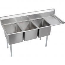 Elkay E3C16X20-R-18X - Dependabilt Stainless Steel 72-1/2'' x 25-13/16'' x 43-3/4'' 18 Gaug