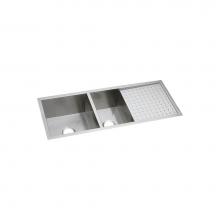 Elkay EFU471810DBT - Crosstown 16 Gauge Stainless Steel, 47-1/4'' x 18-1/2'' x 10'', 60/4