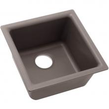 Elkay ELG1616GR0 - Quartz Classic 15-3/4'' x 15-3/4'' x 7-11/16'', Single Bowl Dual Mou