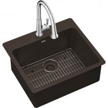 Elkay ELG2522MC0FC - Quartz Classic 25'' x 22'' x 9-1/2'', Single Bowl Drop-in Sink Kit w