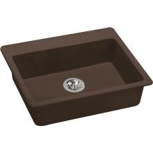 Elkay ELGAD2522PDMC0 - Quartz Classic 25'' x 22'' x 5-1/2'', Single Bowl Drop-in ADA Sink w