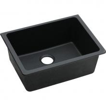 Elkay ELGU2522BK0 - Quartz Classic 24-5/8'' x 18-1/2'' x 9-1/2'', Single Bowl Undermount