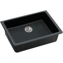 Elkay ELGUAD2519PDBK0 - Quartz Classic 25'' x 18-1/2'' x 5-1/2'', Single Bowl Undermount ADA