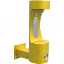 Elkay LK4405BFYLW - Outdoor ezH2O Single Arm Bottle Filling Station Wall Mount, Non-Filtered Non-Refrigerated Yellow