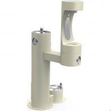 Elkay LK4420BF1LDBBGE - Outdoor ezH2O Lower Bottle Filling Station Bi-Level, Pedestal with Pet Station Non-Filtered Non-Re